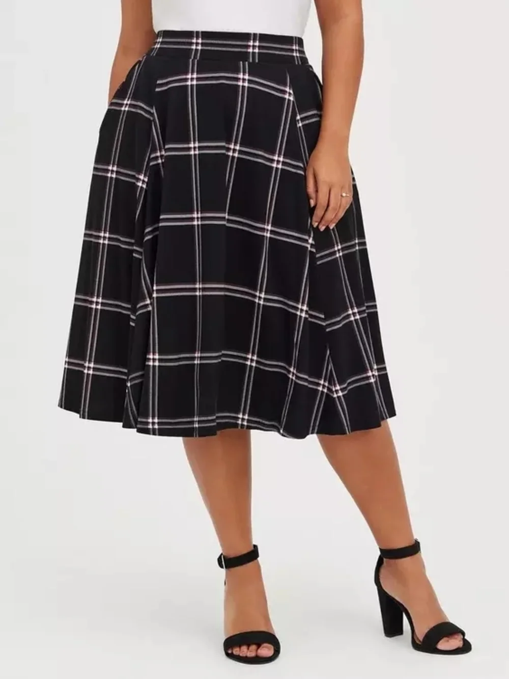 Midi Studio Luxe Ponte Skirt - Picture 2 of 4